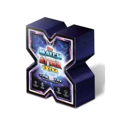 UEFA Champions League Match Attax Extra zbirateljske karte 2025/26 X-Pločevinasta škatla fotografija izdelka