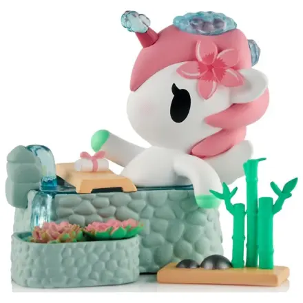 Unicorno figura v škatli z okencem Spa Day Hot Springs Oasis 7 cm fotografija izdelka