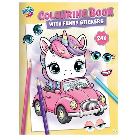 Unicorn Friends pobarvanka z nalepkami fotografija izdelka