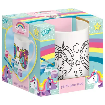 Unicorn Heart Barvna porcelanasta skodelica 235 ml fotografija izdelka