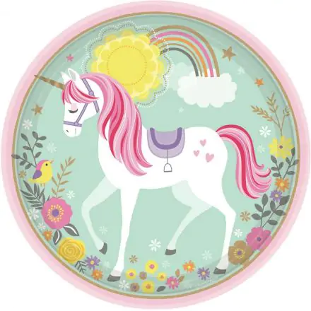 Unicorn Papirnati krožniki 8-pakiranje 22,9 cm fotografija izdelka