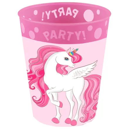 Unicorn Rainbow Colors mikro plastični kozarčki, komplet 4, 250 ml fotografija izdelka