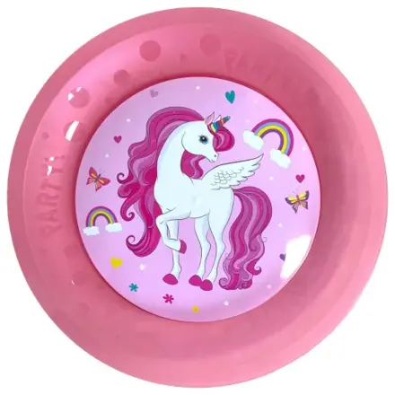 Unicorn Rainbow Colors mikro premium plastični plitki krožniki 4-delni set 21 cm fotografija izdelka