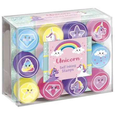 Unicorn Smile Set žigov 12 kosov fotografija izdelka