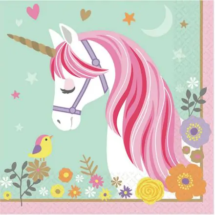 Unicorn prtički, 16 kos, 33*33 cm fotografija izdelka