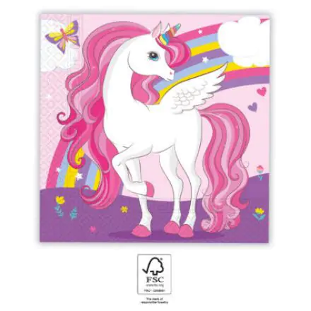 Unicorn Serviete, 20-paket, 33x33 cm, FSC fotografija izdelka