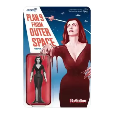 Vampira ReAction Akcijska figura Wave 01 Vampira Plan 9 Grayscale 10 cm termékfotója