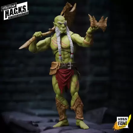 Vitruvian H.A.C.K.S. Akcijska Figura Mighty Orc Sovran Bur'Zagi termékfotója