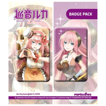 Vocaloid Button 2-pak Megurine Luka (Art by kurojish) fotografija izdelka