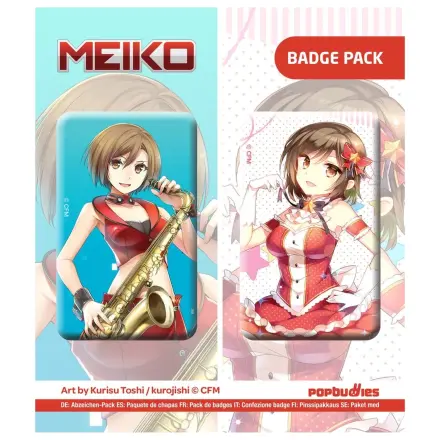 Vocaloid Button pakiranje 2 kos Meiko (Art by Kurisu Toshi / kurojishi) fotografija izdelka