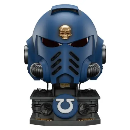 Warhammer 40,000 Captain MkX Čelada & Stojalo za prikaz Ultramarines 44 cm fotografija izdelka