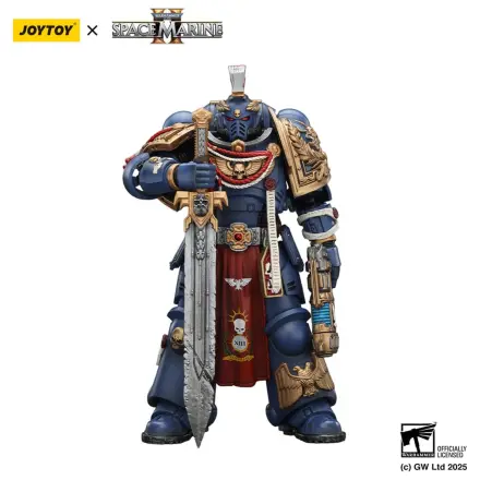 Warhammer 40,000: Space Marine 2 akcijska figura Ultramarines Relic Primus Armour z plazemsko pištolo in bojnim rezilom 13 cm fotografija izdelka