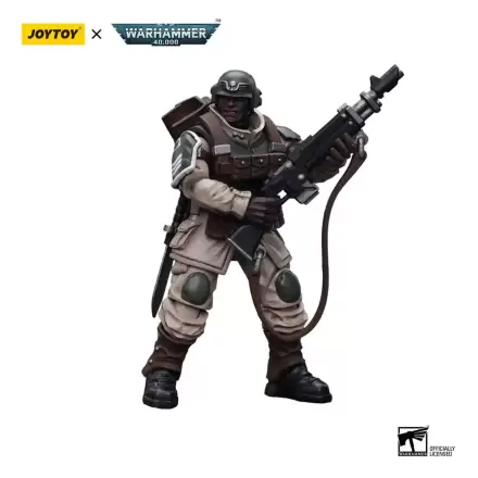 Akcijska figura Warhammer 40k 1/18 Astra Militarum Cadian Command Squad Veteran s standardom Regimenta 12 cm termékfotója