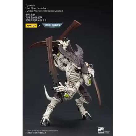 Warhammer 40k Akcijska figura 1/18 Tyranids Hive Fleet Leviathan Tyranid Warrior z Boneswords 2 15 cm termékfotója