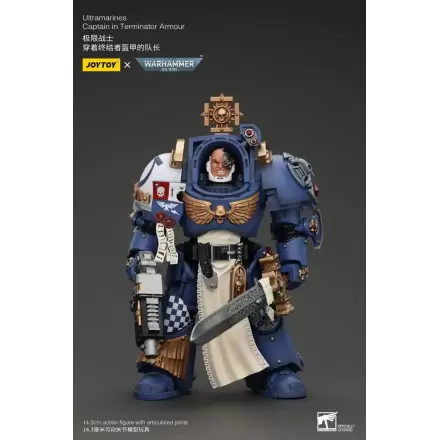 Warhammer 40k Akcijska figura 1/18 Ultramarines Captain In Terminator Armour 14 cm termékfotója