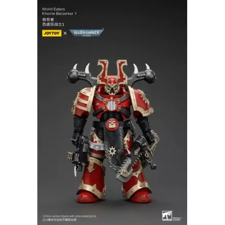 Warhammer 40k akcijska figura 1/18 World Eaters Khorne Berzerker 1 13 cm termékfotója