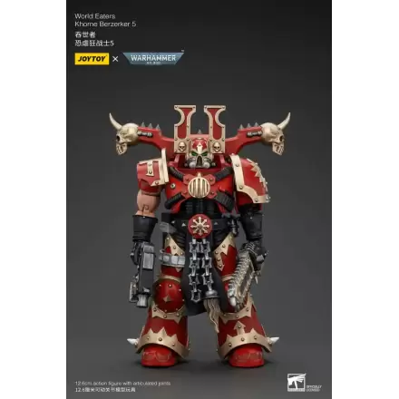 Warhammer 40k akcijska figura 1/18 World Eaters Khorne Berzerker 5 13 cm termékfotója