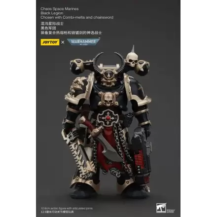 Akcijska figura Warhammer 40k Chaos Space Marines Black Legion Chosen z Combi-melta in verižnim mečem 20 cm termékfotója