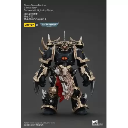 Warhammer 40k Akcijska figura Chaos Space Marines Black Legion Chosen z Lightning Claws 20 cm termékfotója