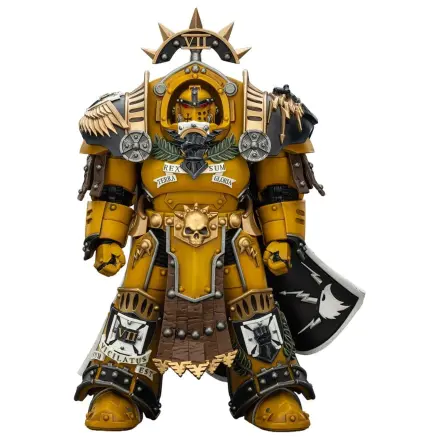 Warhammer Imperial Fists akcijska figura Legion Praetor v Tartaros Terminator oklepu z Power Sword in Vigil Storm Shield 14 cm fotografija izdelka