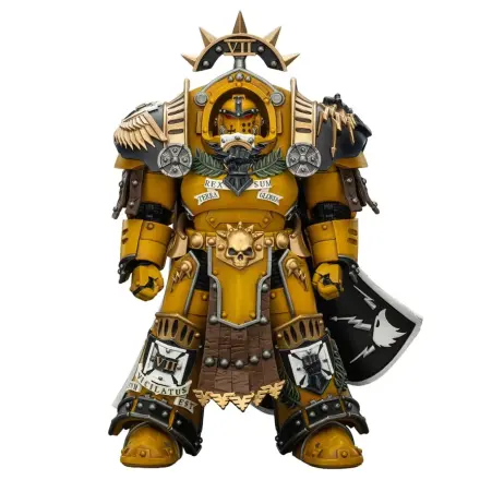 Warhammer Imperial Fists akcijska figura Legion Praetor v Tartaros Terminator oklepu z Power Sword in Vigil Storm Shield 14 cm fotografija izdelka