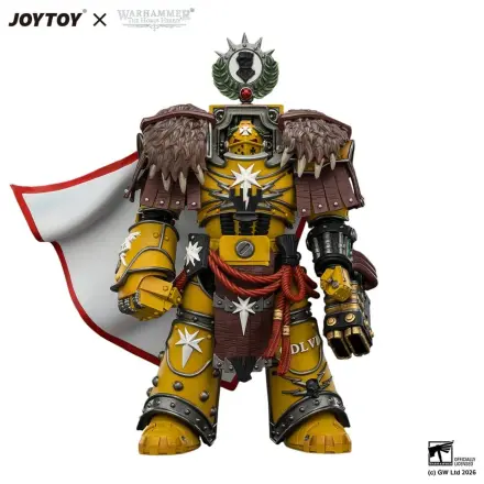 Warhammer akcijska figura Imperial Fists Lord Castellan Evander Garrius, The Tyrant of Cthonia 14 cm fotografija izdelka