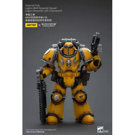 Warhammer The Horus Heresy Akcijska figura 1/18 Imperial Fists Legion MkIII Despoiler Squad Legion Despoiler z verižnim mečem 12 cm termékfotója