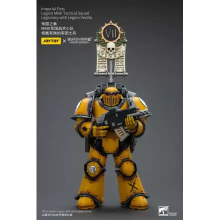 Warhammer The Horus Heresy Akcijska figura 1/18 Imperial Fists Legion MkIII Tactical Squad Legionar z Legion Vexilla 12 cm termékfotója