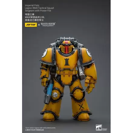 Warhammer The Horus Heresy Akcijska figura 1/18 Imperial Fists Legion MkIII Tactical Squad Sergeant z Power Fist 12 cm fotografija izdelka