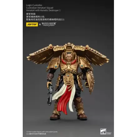 Warhammer The Horus Heresy akcijska figura 1/18 Legio Custodes Custodian Venatari Squad Venatari s kinetičnim uničevalcem 1 13 cm termékfotója