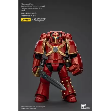 Warhammer The Horus Heresy akcijska figura 1/18 Thousand Sons Legion MK IV Tactical Squad Vodnik s Power Fist 12 cm termékfotója