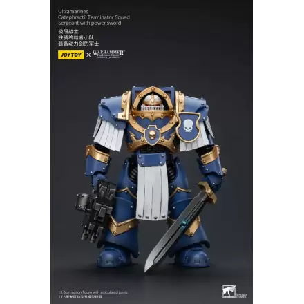 Warhammer The Horus Heresy Akcijska figura 1/18 Ultramarines Cataphractii Terminator Squad Sergeant z mečem Power Sword 14 cm termékfotója