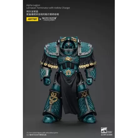 Akcijska figura Warhammer The Horus Heresy Alpha Legion Lernaean Terminator s polnilcem Volkite 20 cm fotografija izdelka