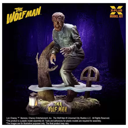 Wolf Man Komplet plastičnega modela 1/8 Lon Chaney Jr. kot Wolf Man 22 cm fotografija izdelka