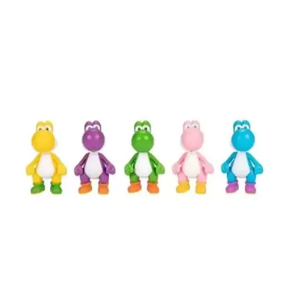 World of Nintendo Super Mario Mini Figure 5-Pack Super Mario Wiggler, Mario und Luigi 6 cm - Komplet 5 mini figuric termékfotója