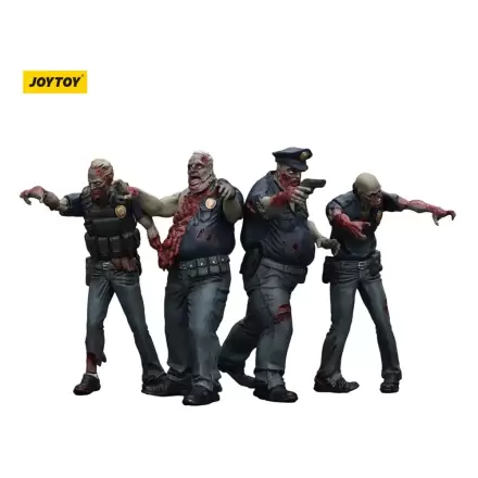 Zombie Dark Source akcijske figure, komplet 4 policisti (moški) 8 cm fotografija izdelka